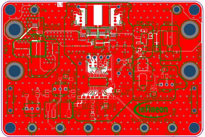 Infineon Technologies Carte d'évaluation TLD5191IVREG_EVAL